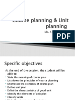 Course Plan & Unit Plan