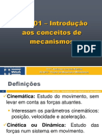 Introdução aos conceitos de mecanismos e cinemática