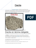 Caracteristicas Generales de La Dacita