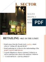Retail Sector: Malini Deepika Sadik Sriram