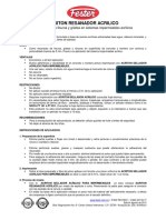 Fester Acriton Resanador Acr°lico PDF