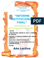 Informe Institucional Final de Los P.P.E. 2018 2019