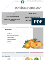 Presentación Bioplástico A Base de Cáscara de Naranja PDF