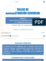 Taller Habilidades Gerenciales - Unidad 3