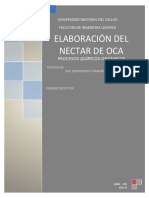 Elaboracion de Nectar de Oca Listo