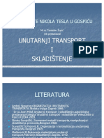 VELEUČLIŠTE NIKOLA TESLA U GOSPIĆU PPT Unutarnji Transport I Skladištenje PDF