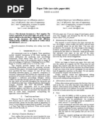 IEEE Paper Format and Template Guide | PDF | Note (Typography) | Citation