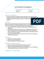 Lesson Plan For Brief Science Investigation PDF