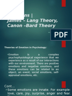 Emotions - James - Lang Theory, Canon - Bard Theory: By: Henna Zahra