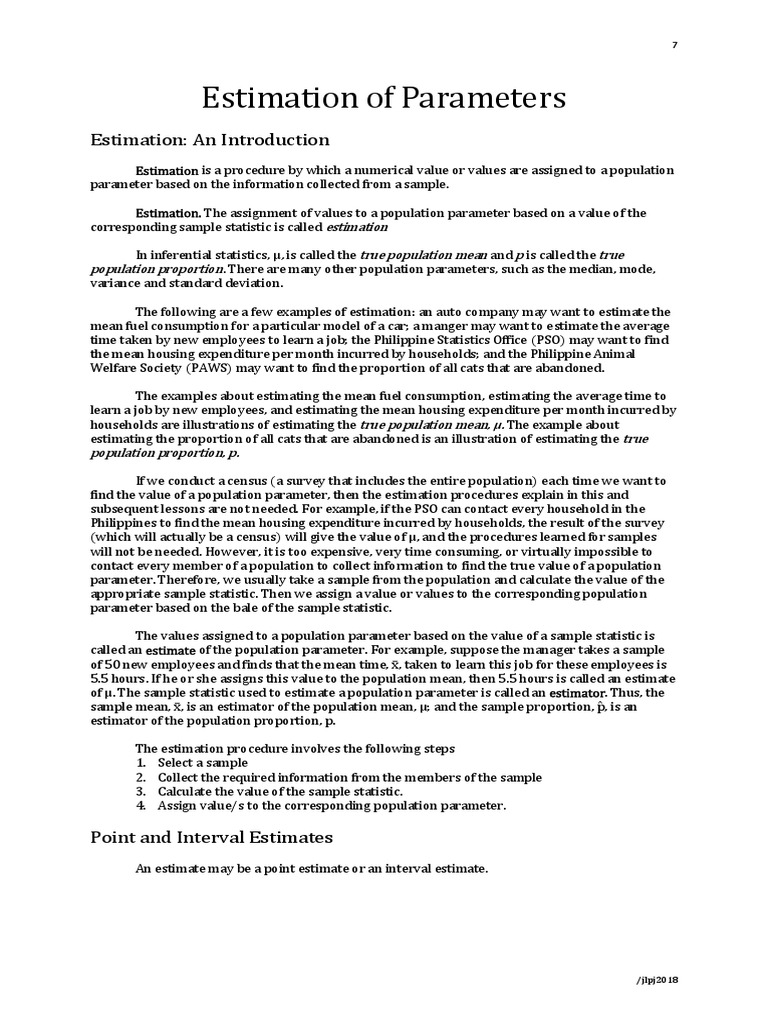 Understanding Estimation in Statistics | PDF | Confidence Interval ...