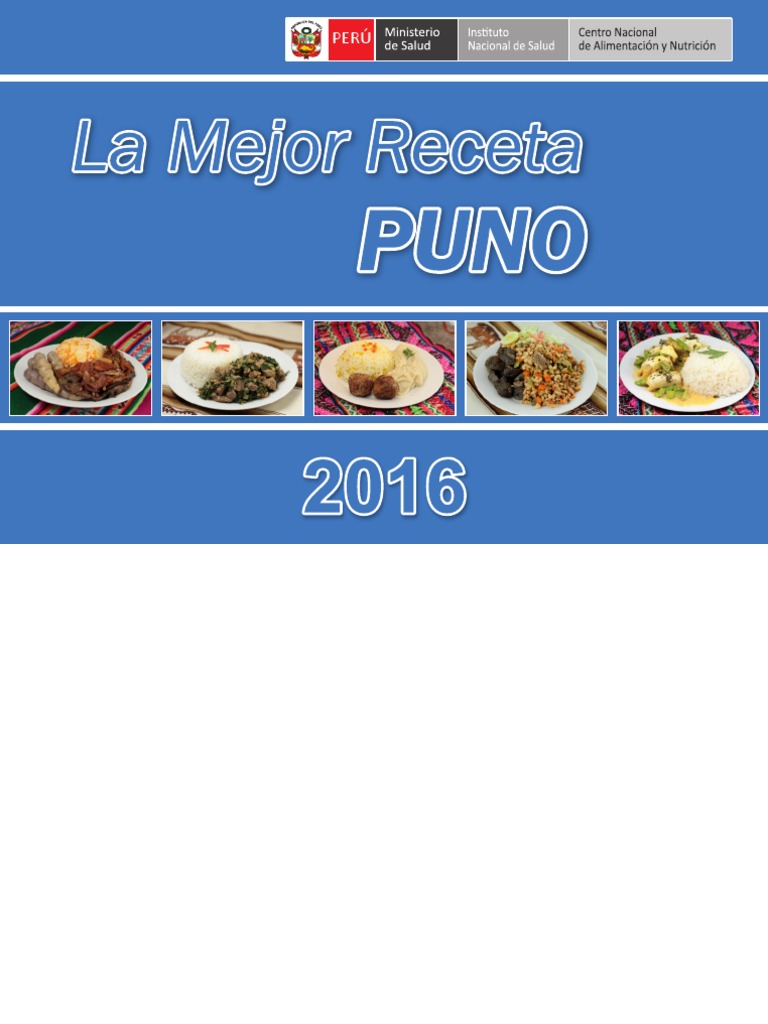 La Mejor Receta-Puno PDF | PDF | ensalada | Arroz