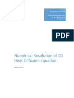 Heat Transfer of A Fin - Numerical Solutions