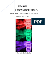 Pensar en La Posmodernidad. Nihilismo y PDF