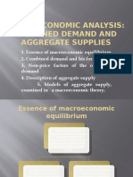 Macroeconomic Analysis: Combined Demand and Aggregate Supplies
