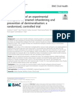 In Situ Efficacy of An Experimental Toothpaste On Enamel Rehardening and Prevention of Demineralisation: A Randomised, Controlled Trial