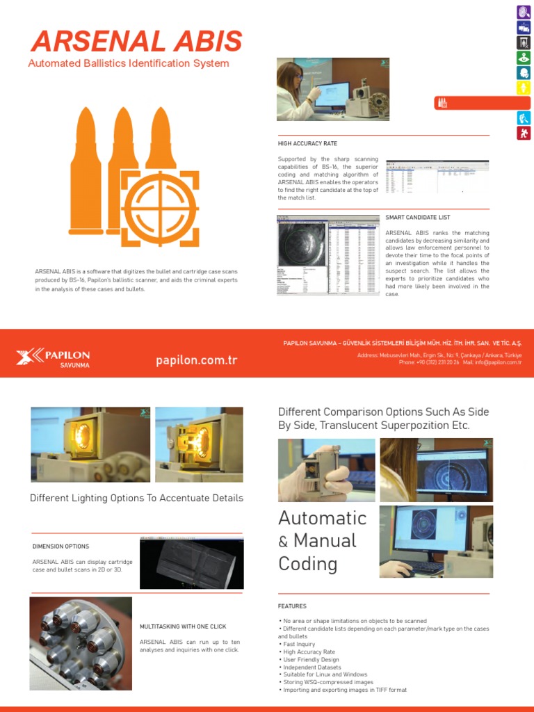 ARSENAL ABIS: Automated Ballistics System | PDF | Image Scanner ...