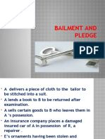 Bailment and Pledge