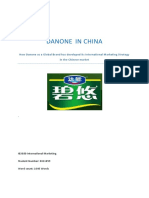 International Marketing Danone in China