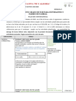 PLAN DE CONTINGENCIA QUINTA SEMANA QUINTO