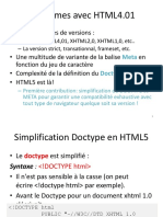 Problèmes Avec HTML4.01: - Une Multitudes de Versions