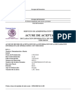 Acuse de recepción de declaración informativa de operaciones con terceros SAT