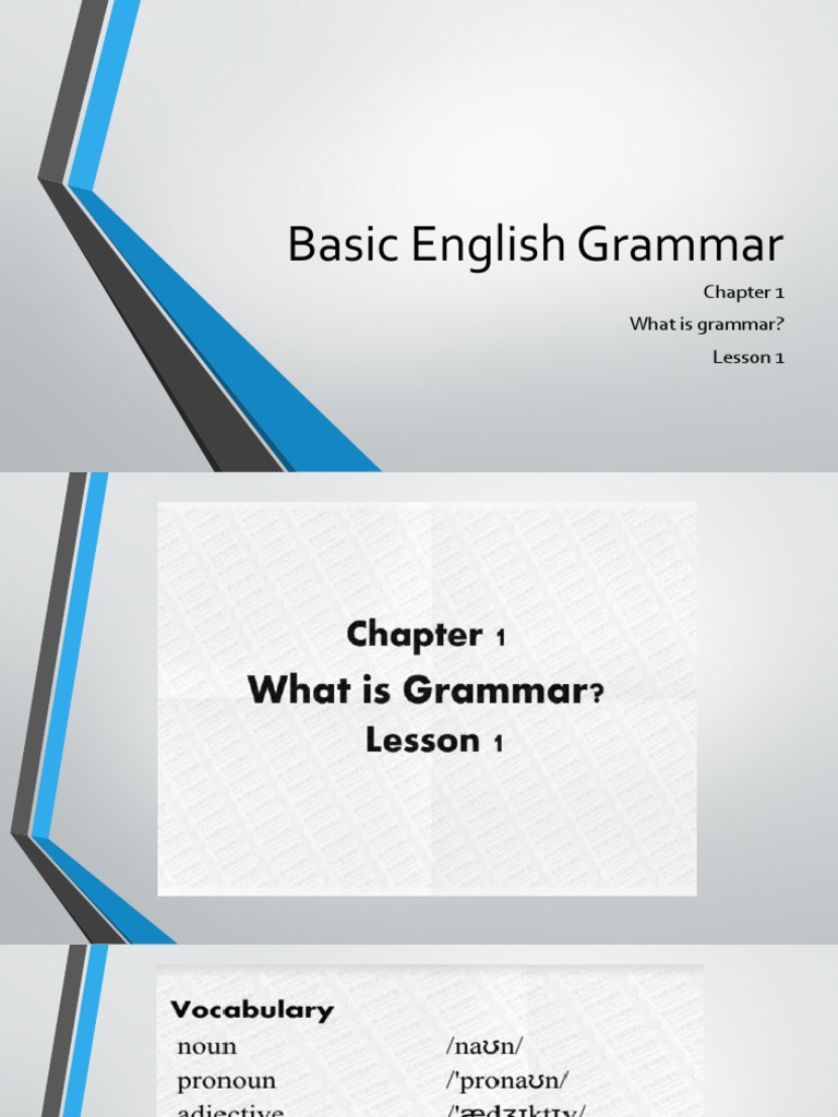 Introduction to English Grammar | PDF