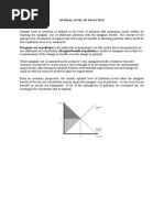 Optimal Level of Pollution