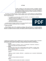 La Teoria en Metodologia de Investigacion.