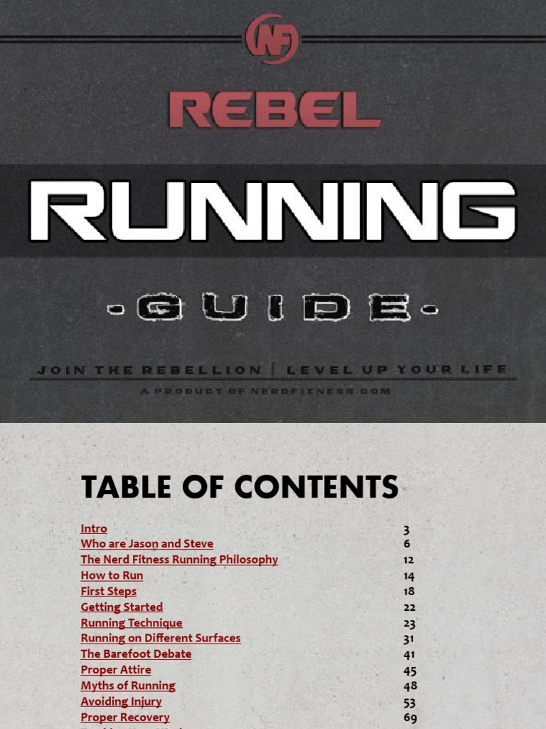 1Rebel Running Guide PDF Running Strength Training