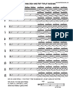 12 Double Bass Drum Hand Foot Triplet Exercises