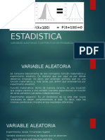 Probabilidad y Estadística: Variables Aleatorias y Distribución de Probabilidad