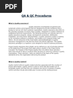 QA & QC Procedures: What Is Quality Assurance?