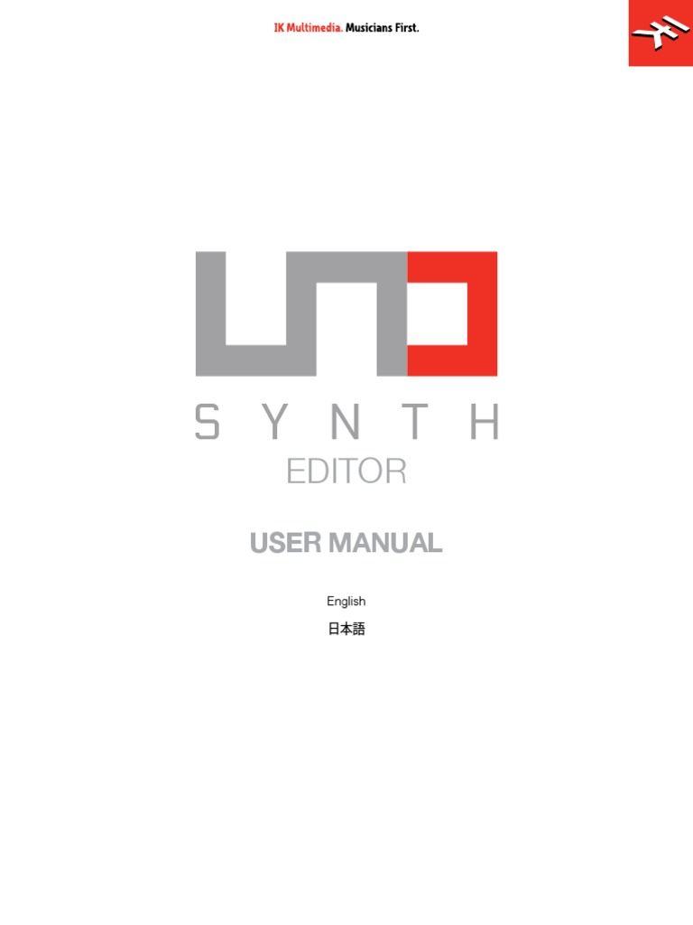 Editor: User Manual | PDF | Synthesizer | Computing And Information ...
