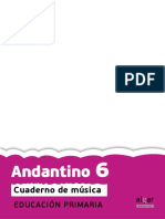 Andantino 6. Cuaderno de Música. Educación Primaria PDF