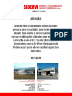 Catalogo SIDERVI Preços 2013 PDF