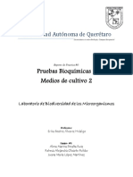 Pruebas Bioquímicas y Medios de Cultivo 2