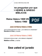 Reina Valera 1909 VS Reina Valera 1960 PDF