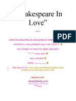 Shakespeare in Love by Jonaxx