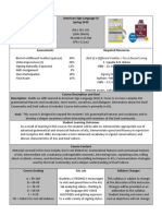 Syllabus Asl III Sp20