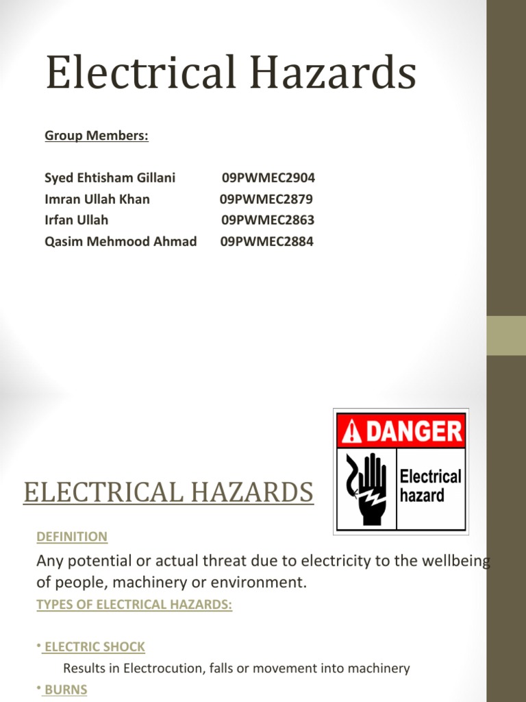 Understanding Electrical Hazards and Safety | PDF
