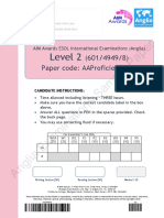 Level 2: Sample Paper