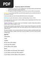 Three Basic Programming Constructs | PDF