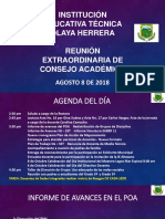 Jornada Pedagógica EXTRAORDINARIA - Agosto 8 de 2018 PDF