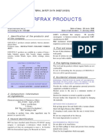 MATERIAL SAFETY DATA SHEET FOR FIBERFRAX CERAMIC FIBERS