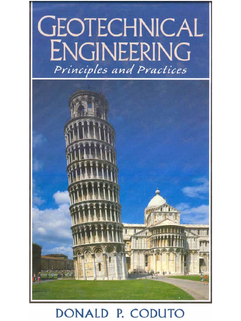 GEOTECHNICAL ENGINEERING DONALD P CODUTO PDF intelligence overview
