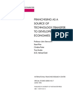 IFRC #7 - Stanworth Et Al Jun 1995 - Franchising As A Source of Technology-Transfer To Developing Economies