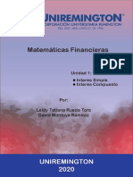 Tarea Matematicas Financiera Unidad-1
