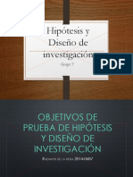 Hipótesis y Diseño de Investigación - Odp PDF