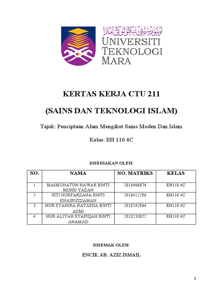 Kertas Kerja Ctu Complete Pdf