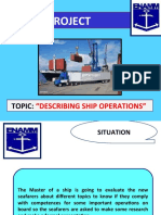 Project: "Describing Ship Operations"